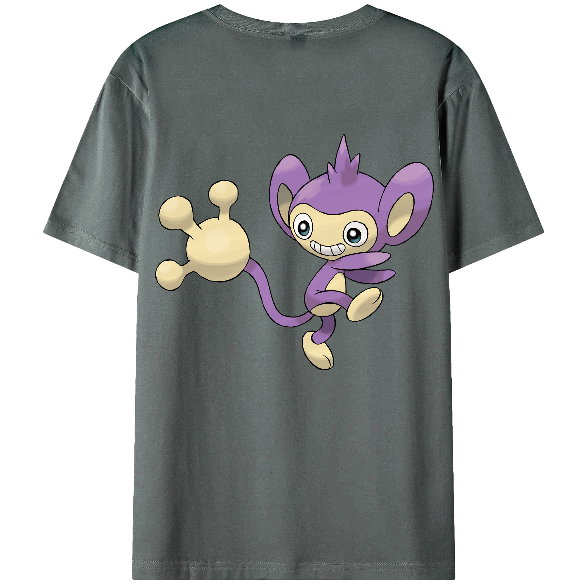 （画像用） ポケットモンスター Pokémon 綿100％ メンズ半袖Tシャツ（バックプリント） 通気性